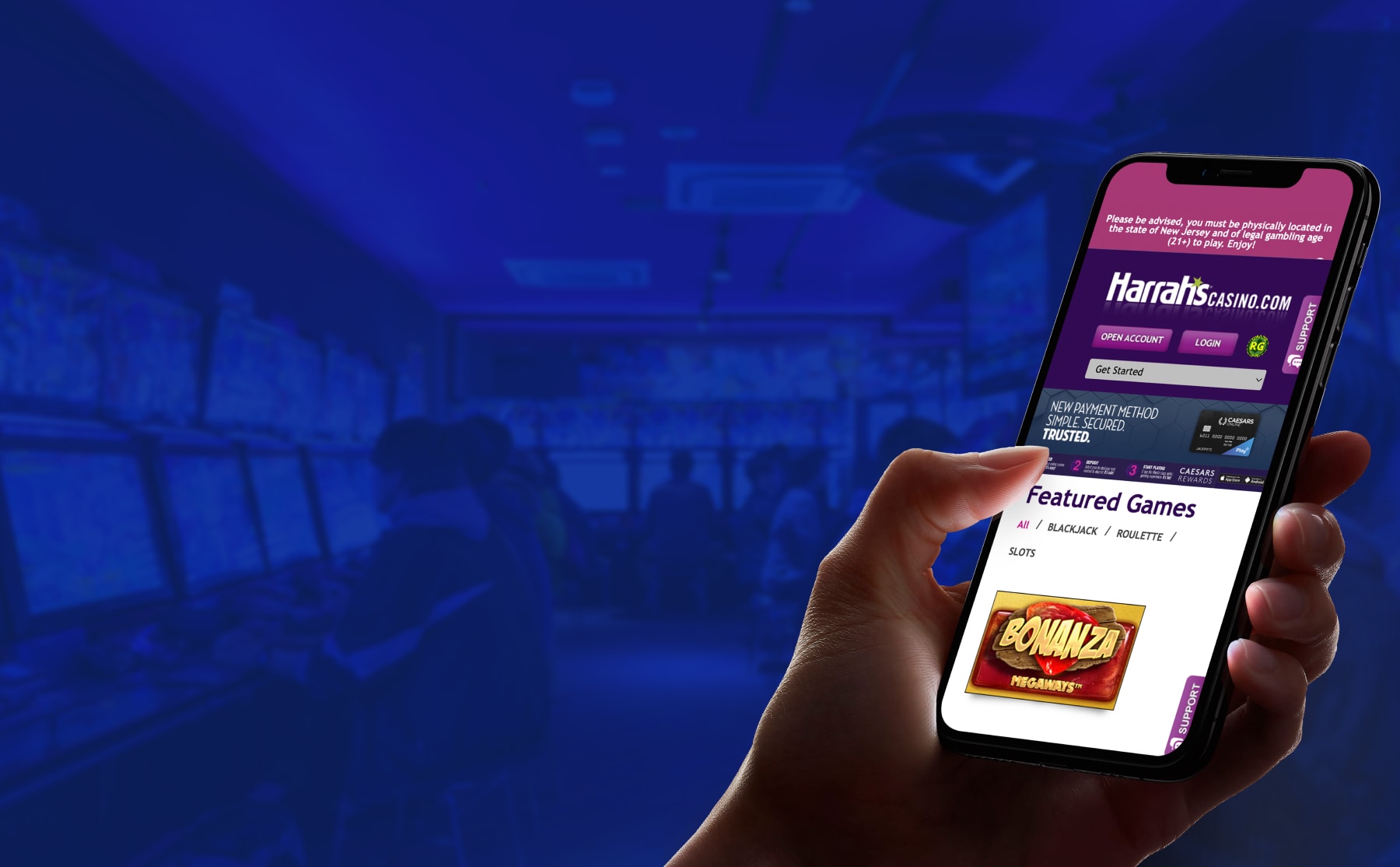 Harrahs Online Casino NJ Promo