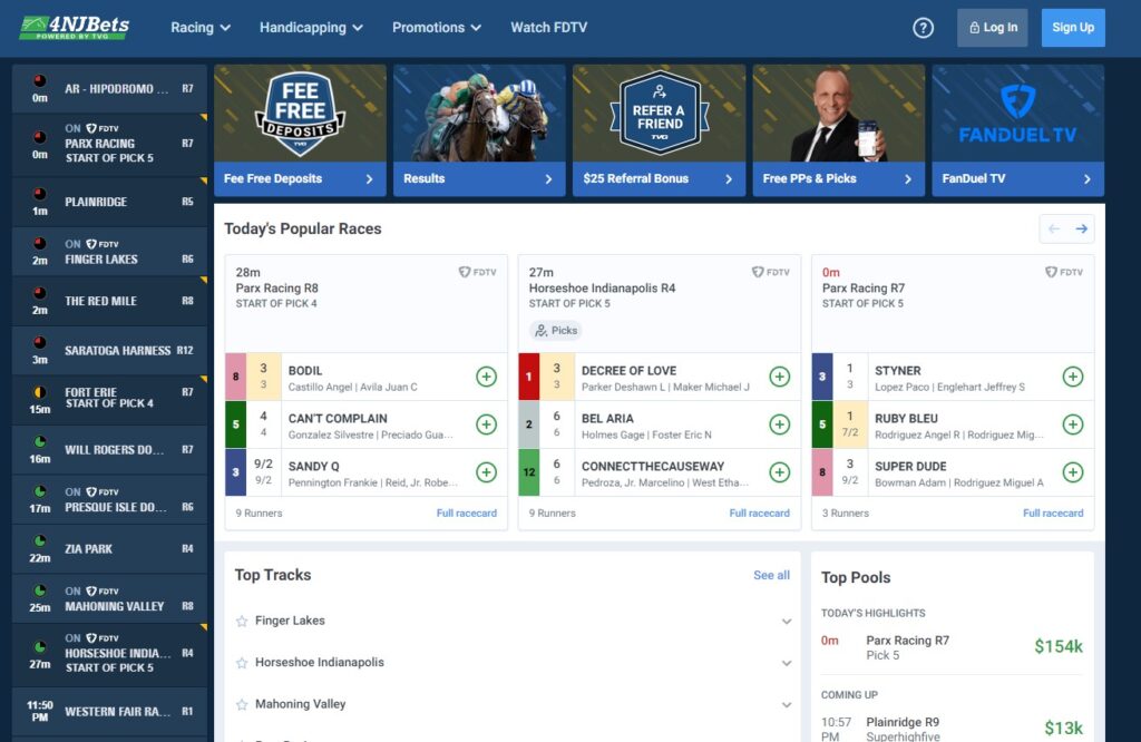 4NJBets Horse Racing Site NJ