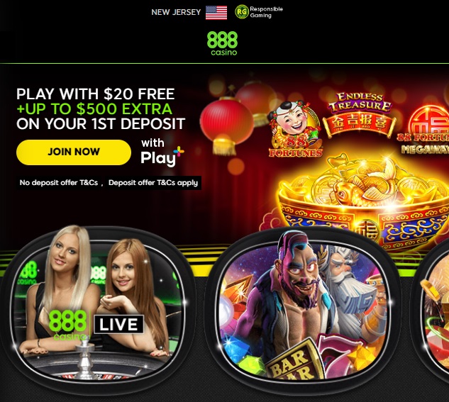 888 Casino NJ Welcome Bonus