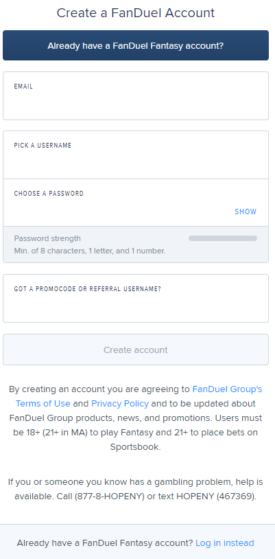 Fanduel NJ sportsbook promo code 