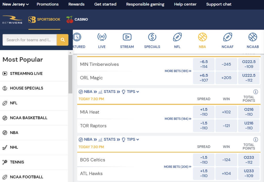 BetRvers Prop Bets NJ