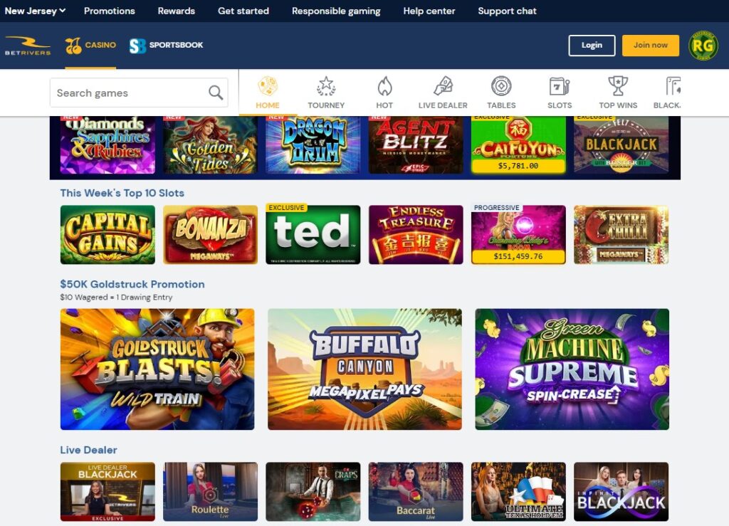 BetRivers Slots NJ