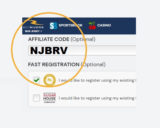 NJBRV is BetRivers Bonus NJ Code 2026