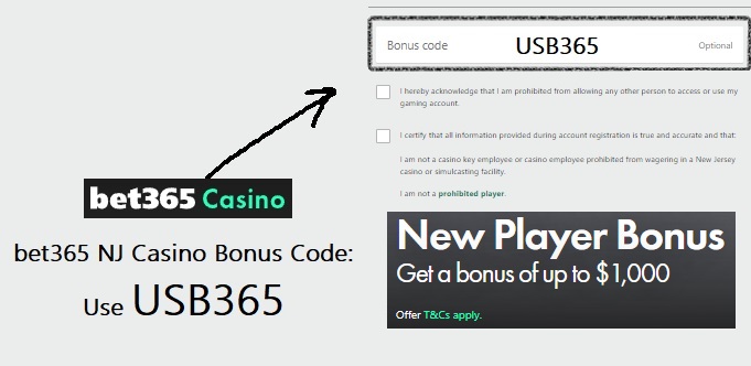 bet365 NJ bonus code 2026