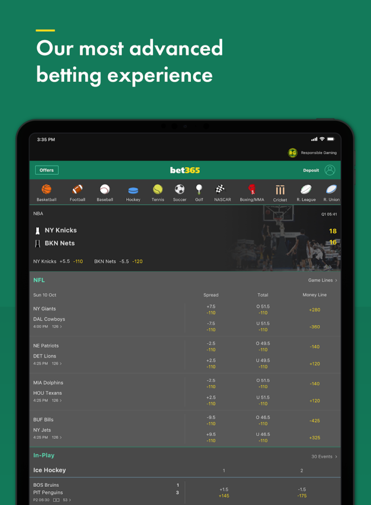 bet365 NJ sportsbook mobile offer and review