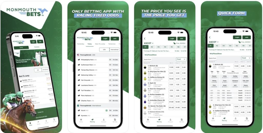 MonmouthBets Horse Race Bets