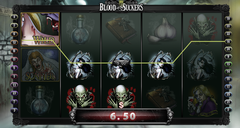 Blood Suckers vampire themed slot