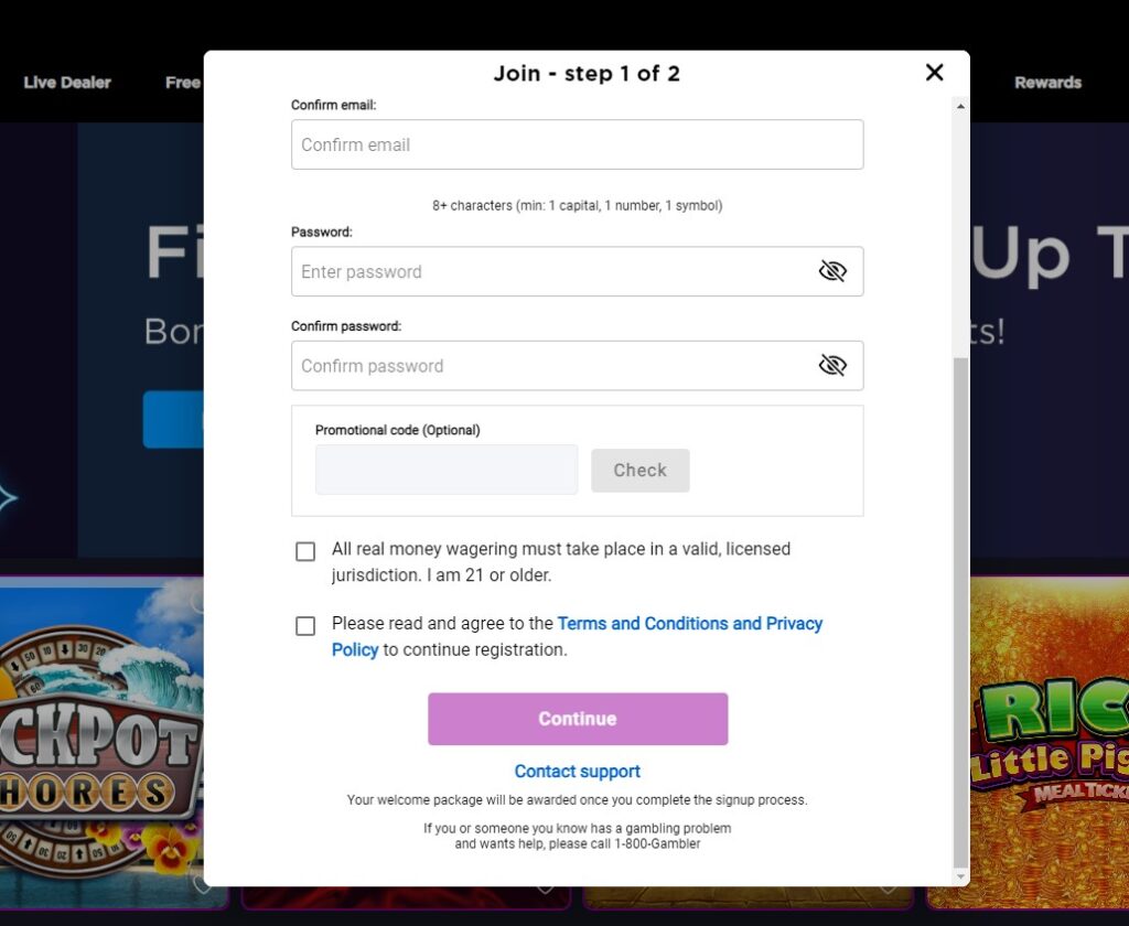 stardust casino promo code NJ