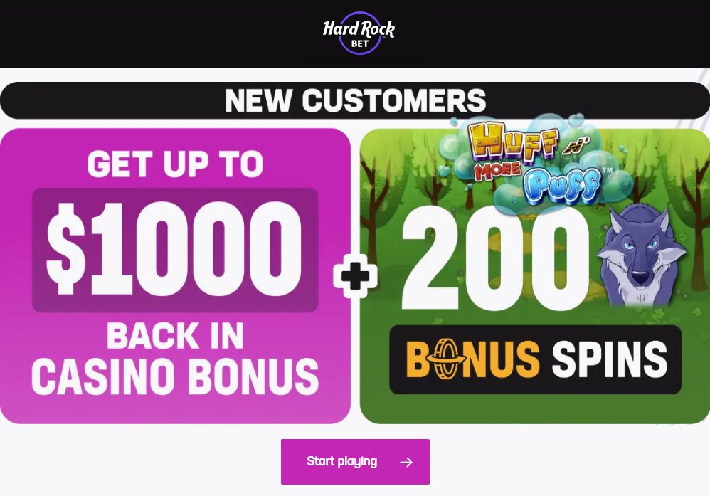 Hard Rock NJ Online Casino Bonus