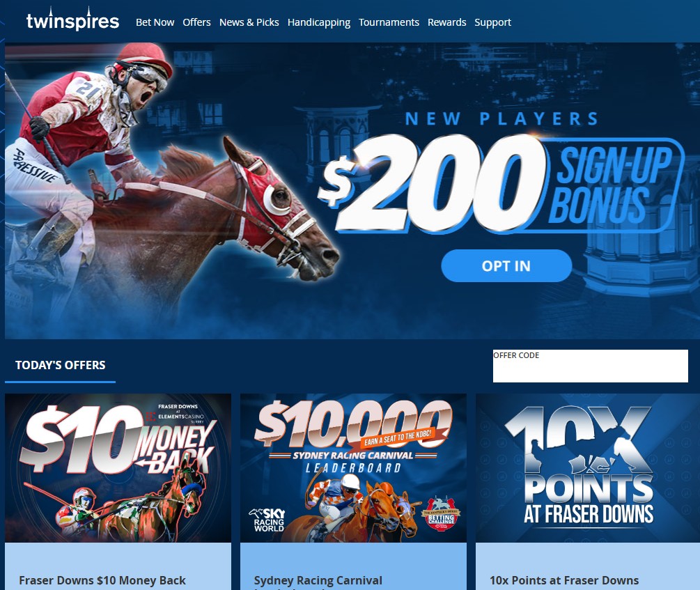 Twinspires sign up promo and offer code